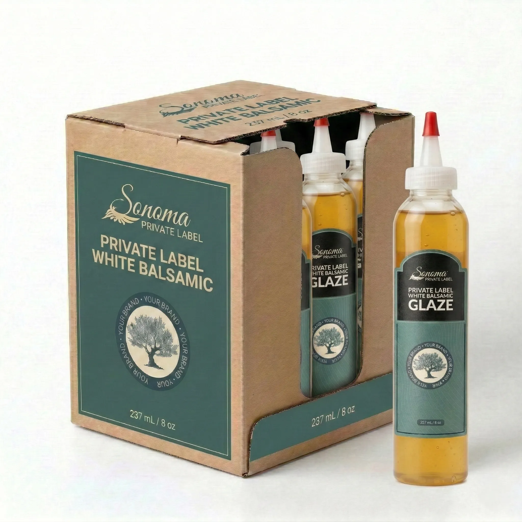 White glaze case 237ml