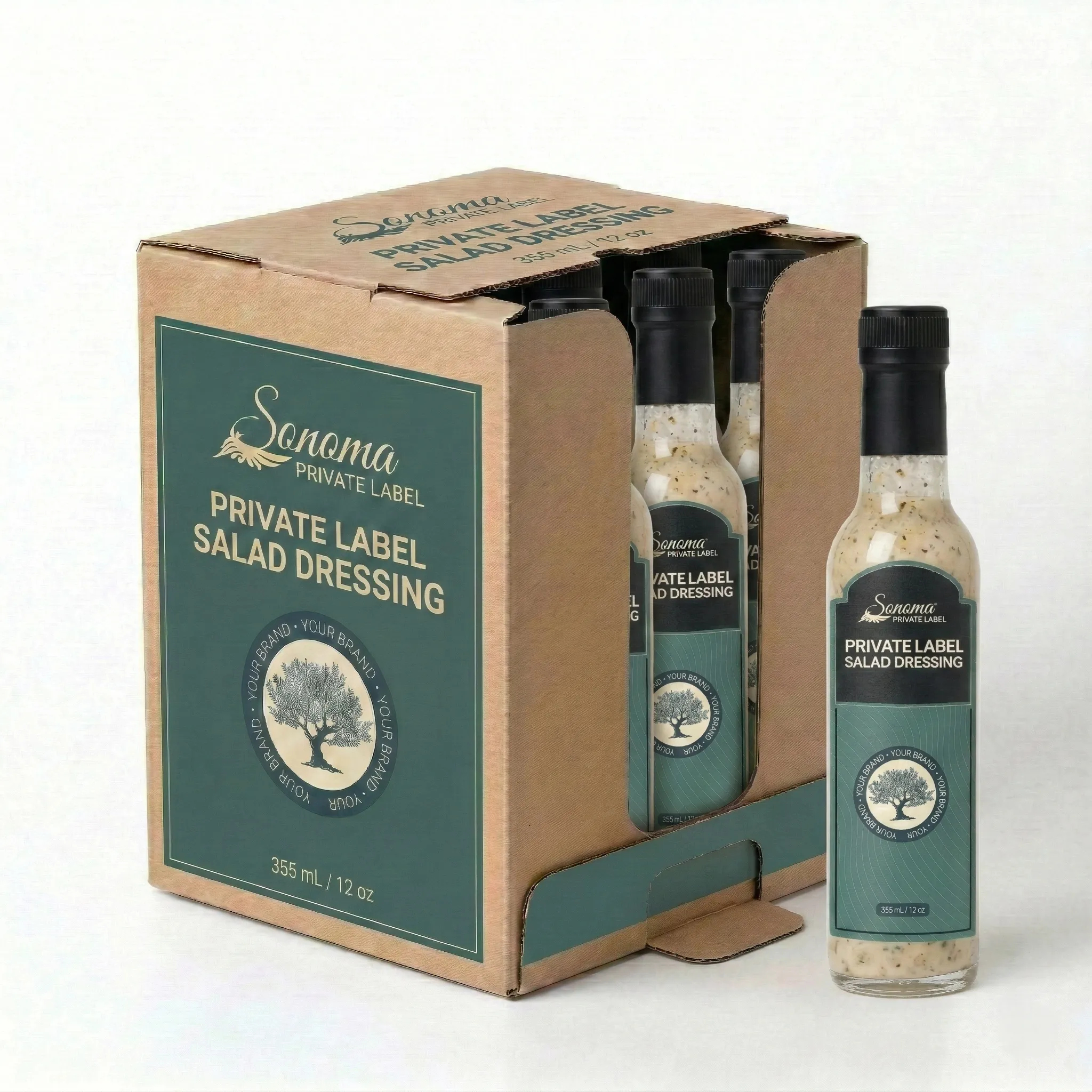 Salad dressing case 355ml